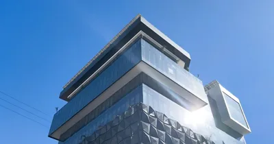 Glass facade of Dreams Hospital in Tijuana